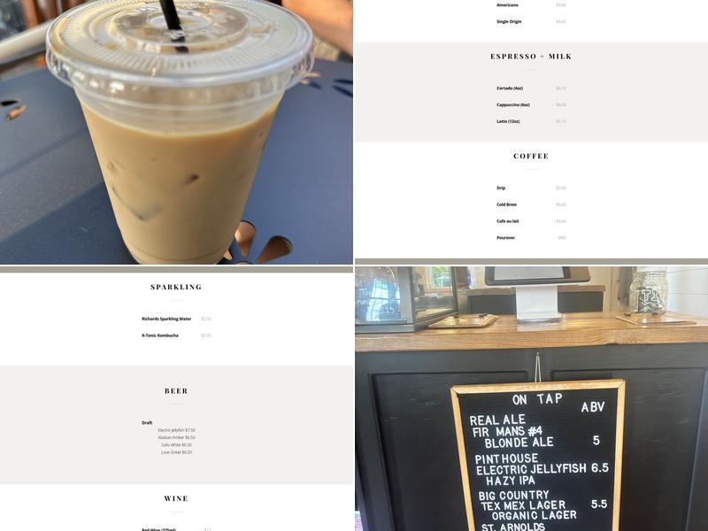 309 Coffee Menu