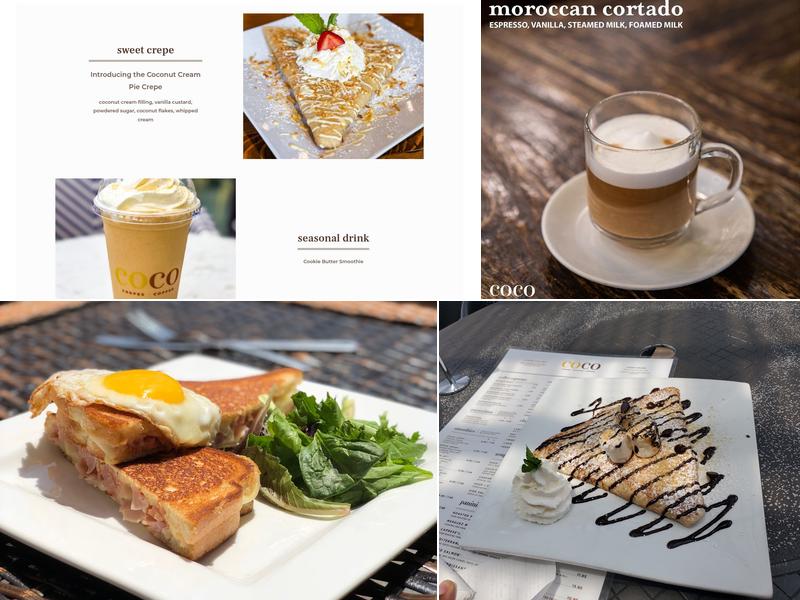 Coco Crepes & Coffee Menu