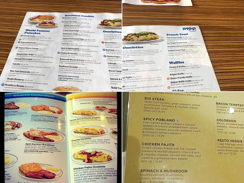 IHOP Menu
