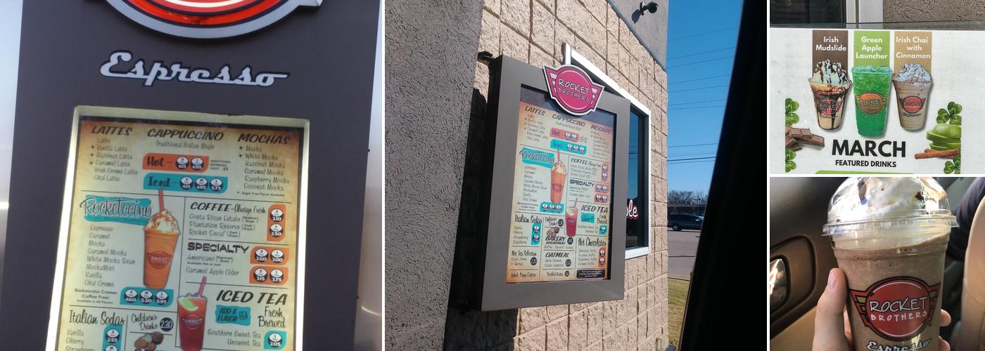 Rocket Brothers Menu