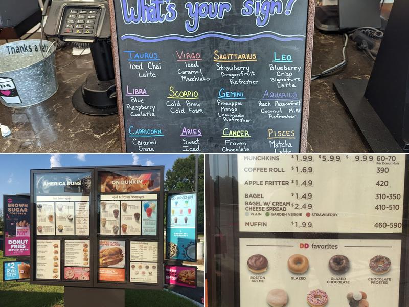 Dunkin' Menu