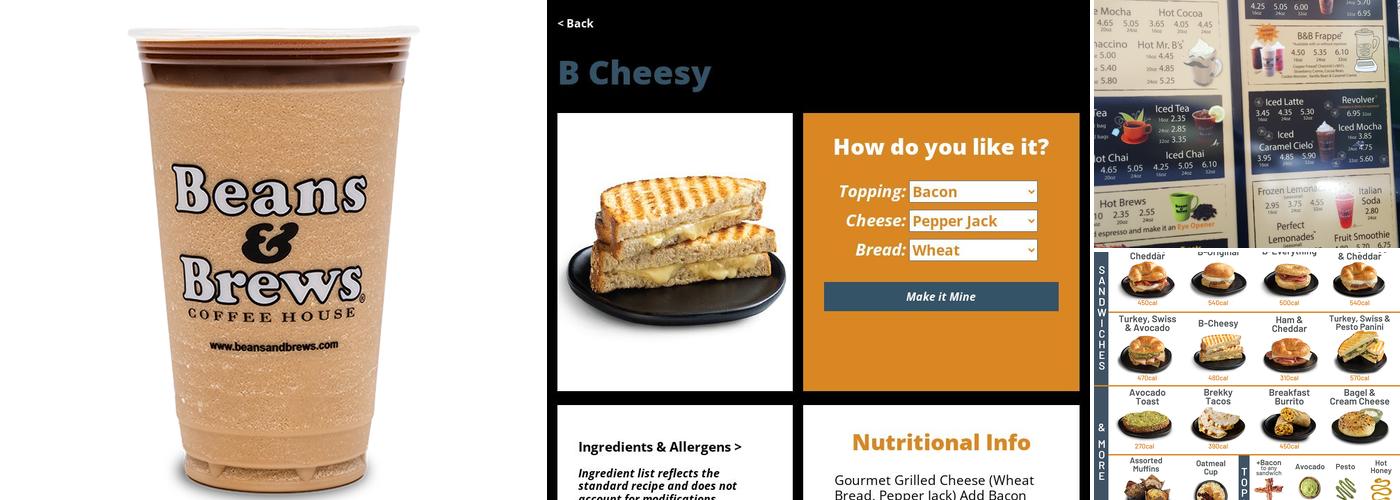Beans & Brews Coffeehouse Menu