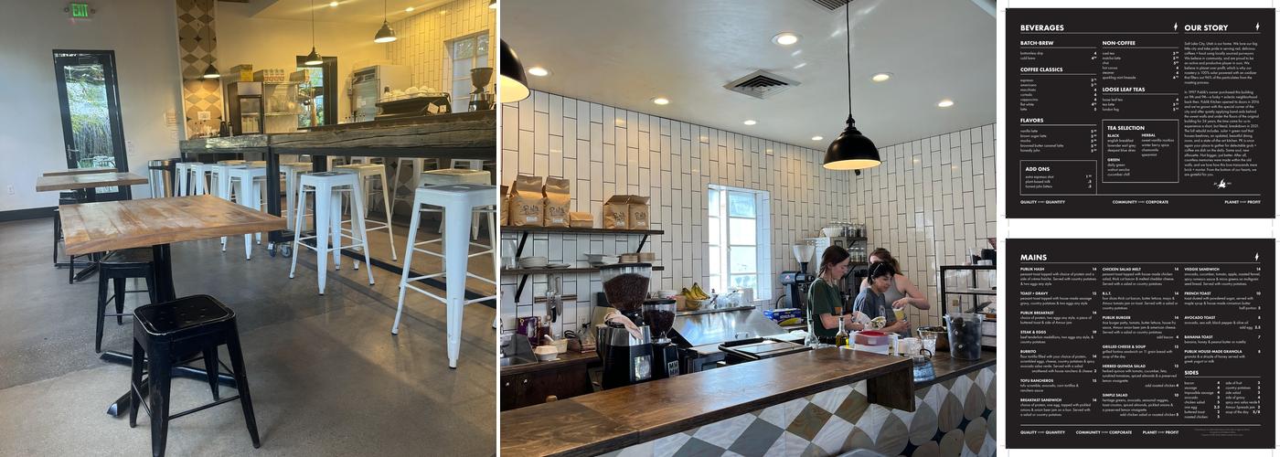 Publik Coffee Roasters Menu