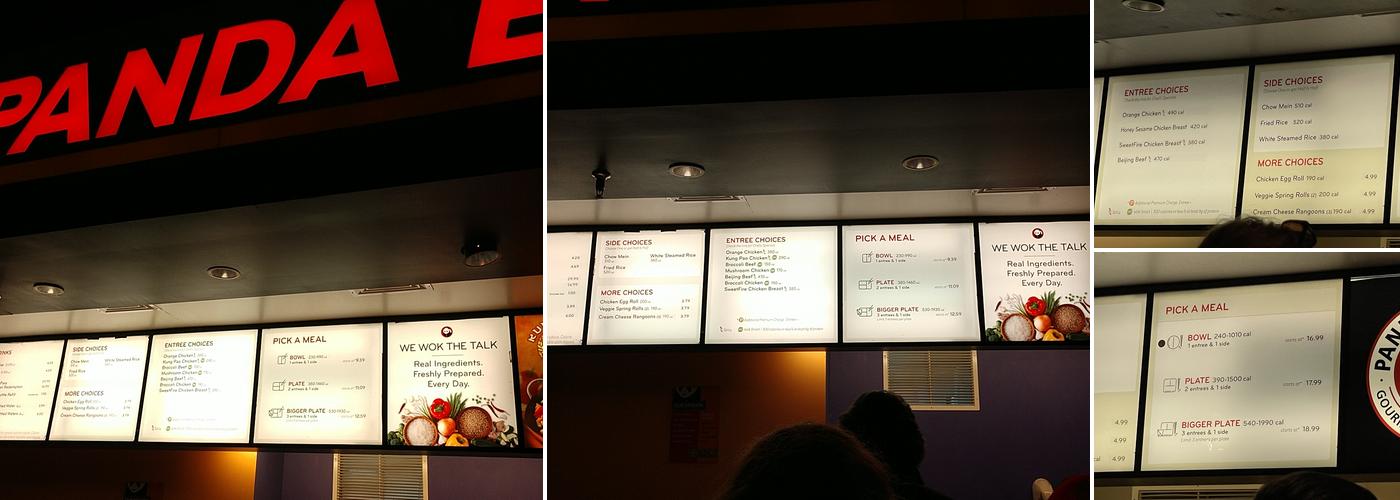 Panda Express Menu