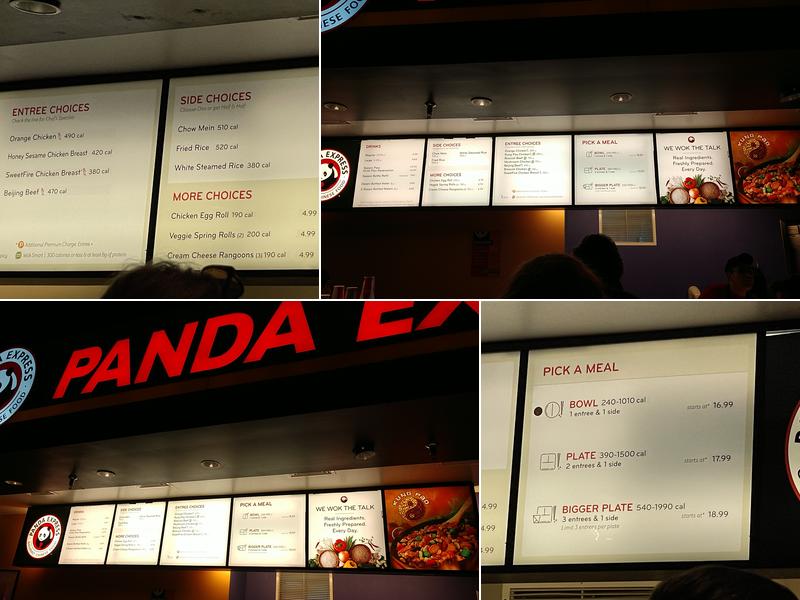 Panda Express Menu