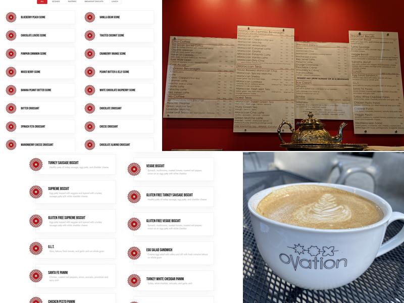 Ovation Coffee & Tea Menu