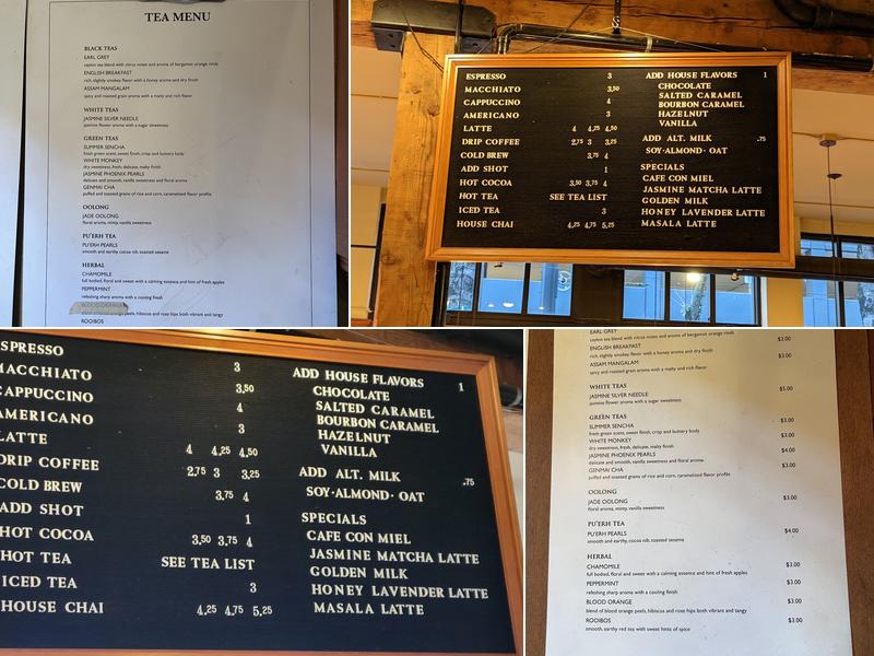 Case Study Coffee Roasters Menu