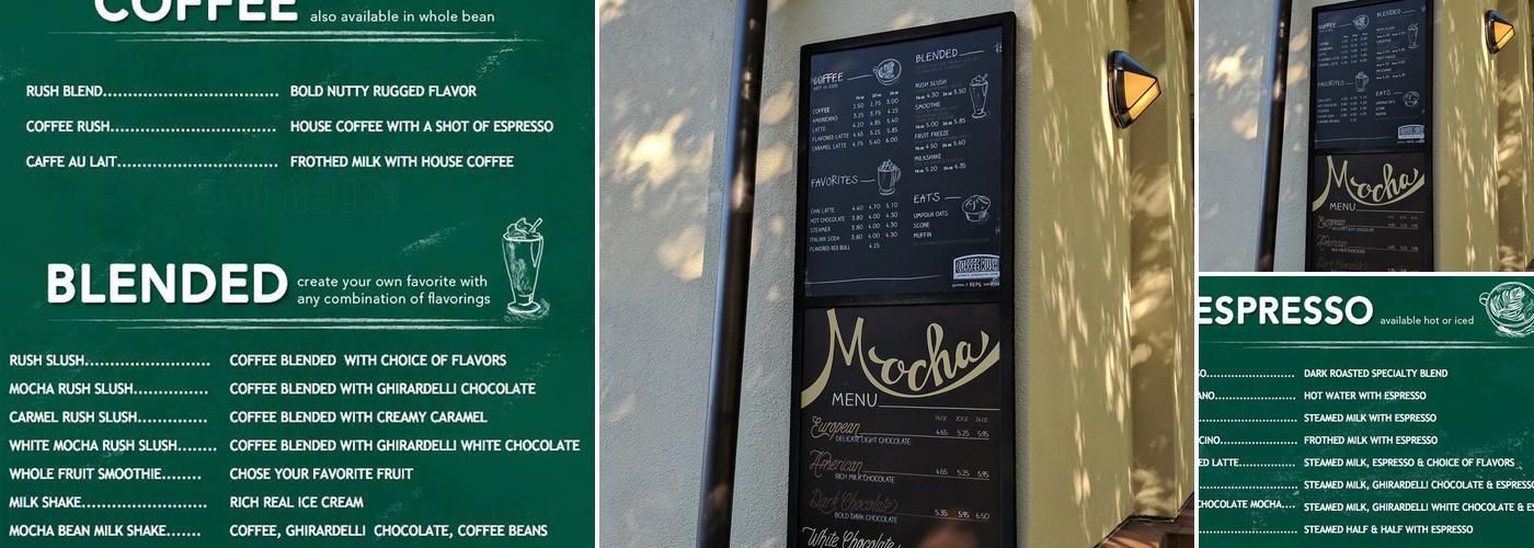 Coffee Rush Menu