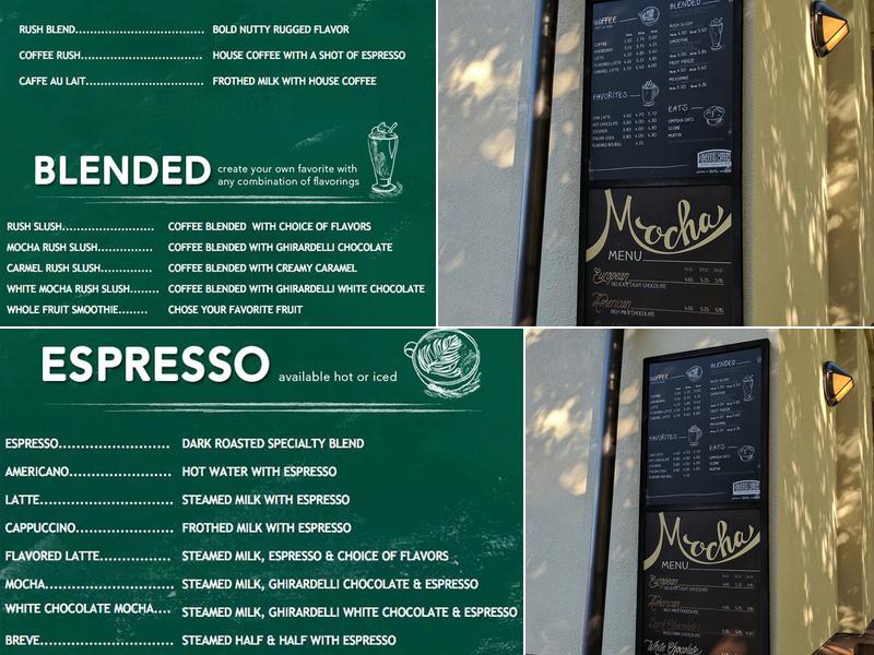 Coffee Rush Menu