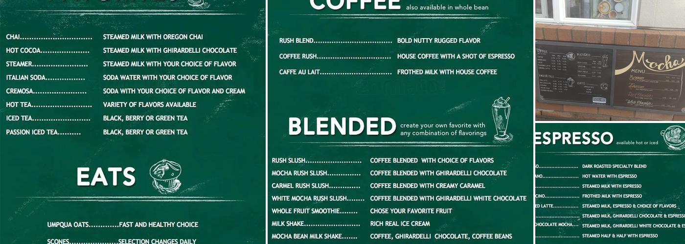 Coffee Rush Menu