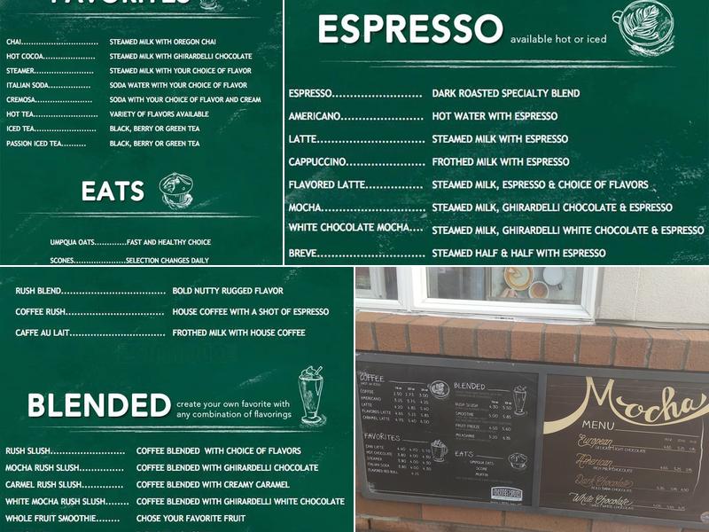 Coffee Rush Menu