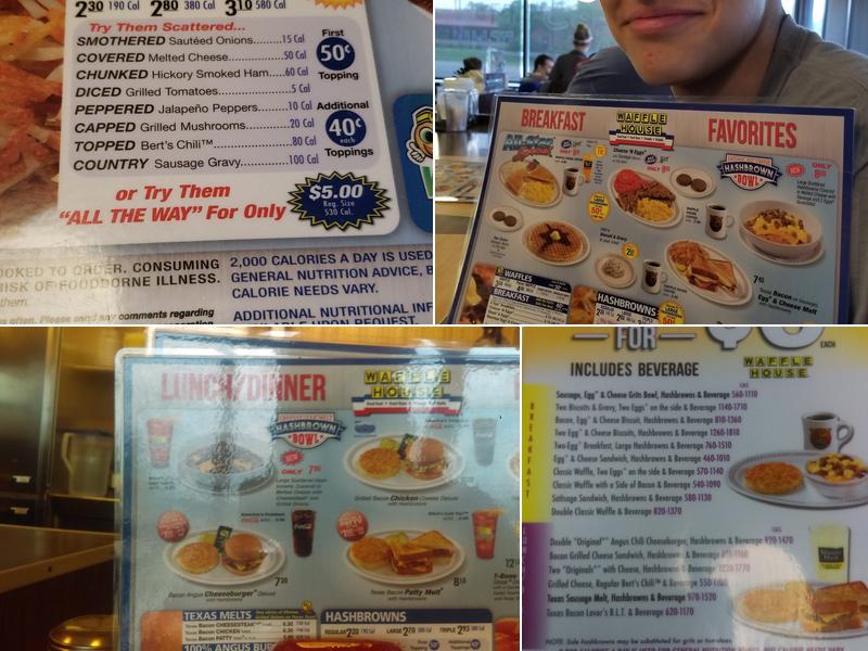 Waffle House Menu