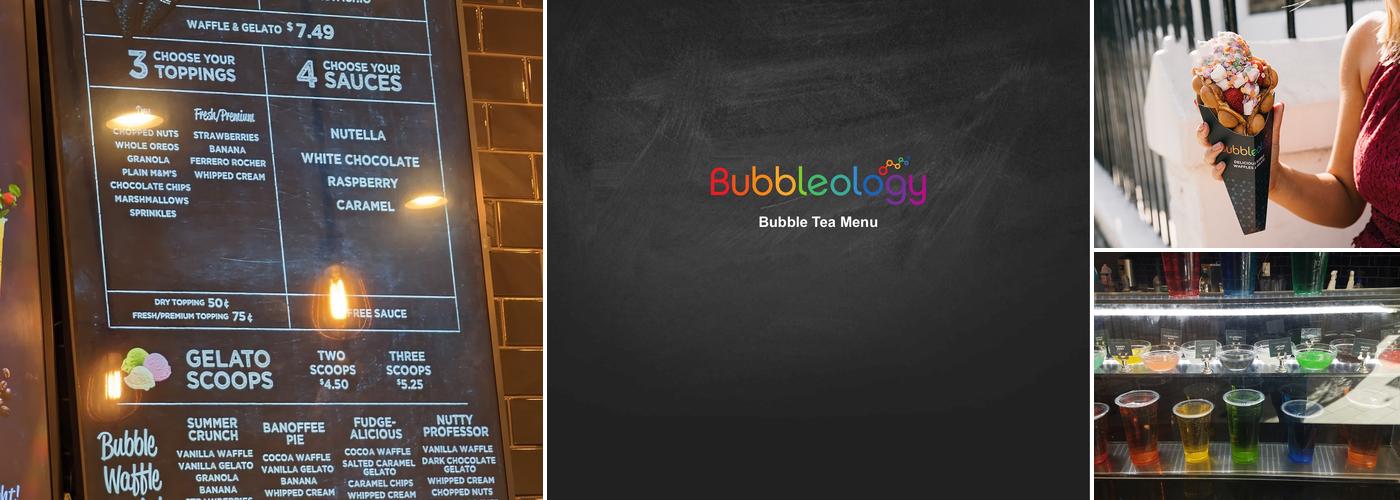 Bubbleology Menu