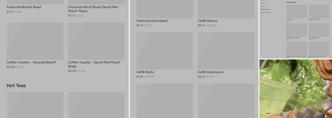 Starbucks Menu