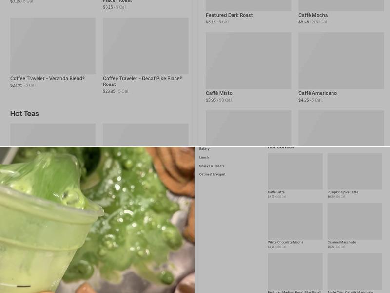 Starbucks Menu