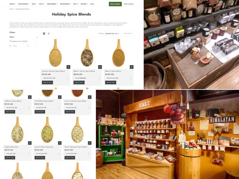 The Spice & Tea Exchange of Alexandria Menu