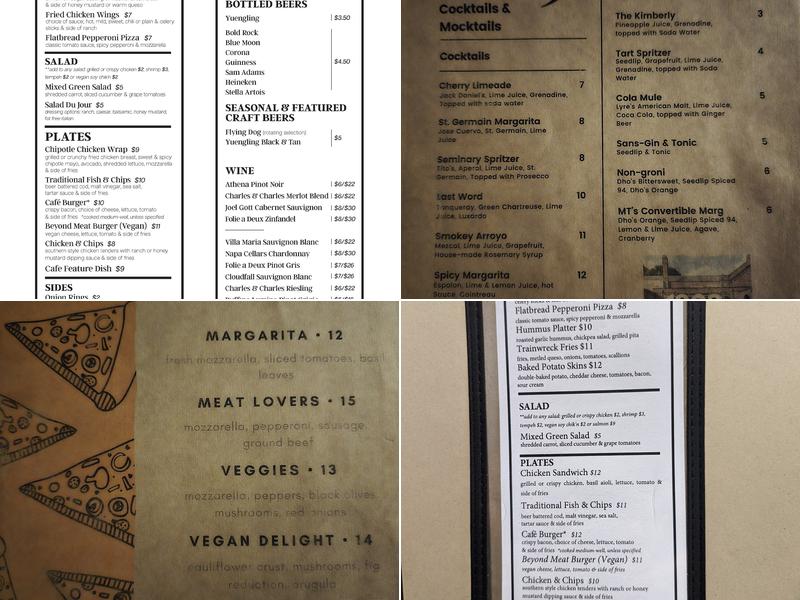 1823 Menu