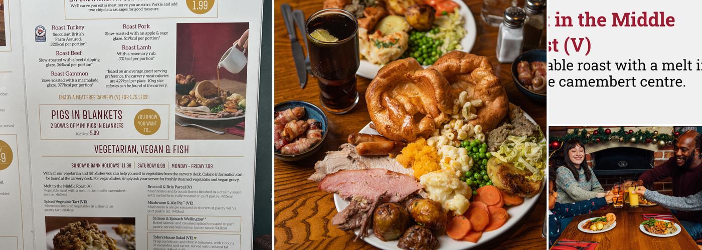 Toby Carvery Bathgate Farm Menu