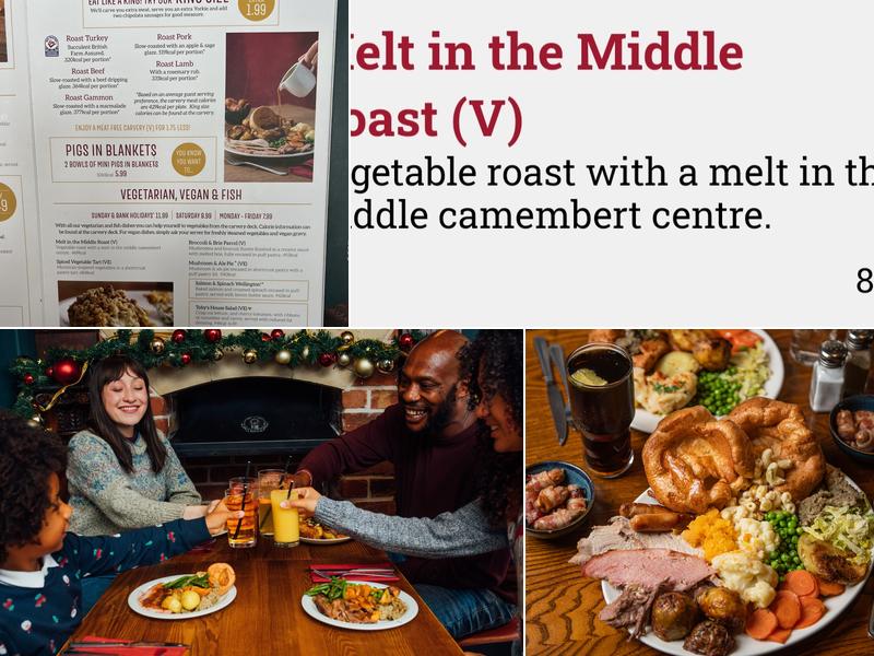 Toby Carvery Bathgate Farm Menu