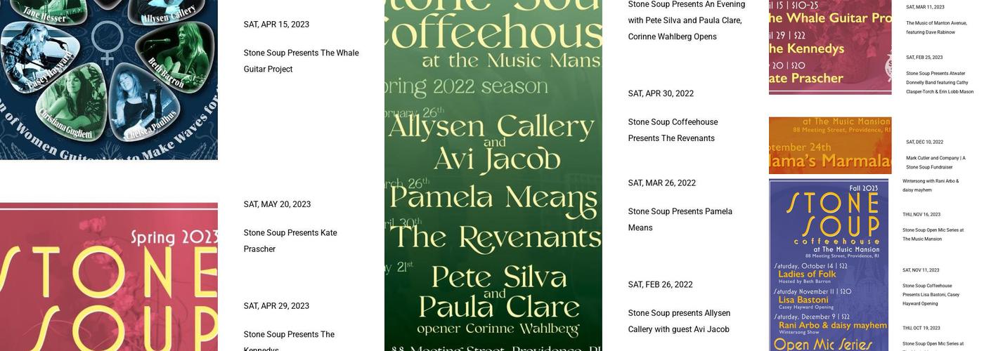 Stone Soup Coffeehouse Menu