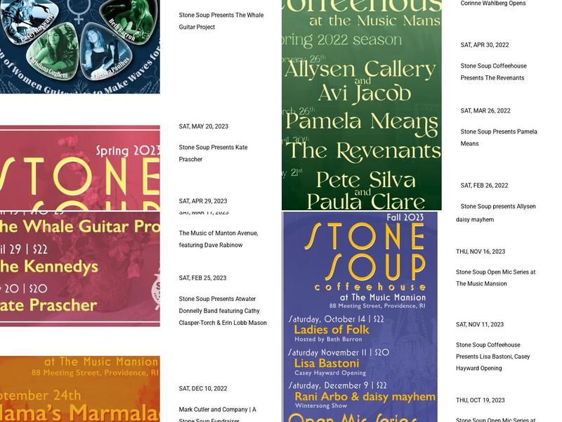 Stone Soup Coffeehouse Menu