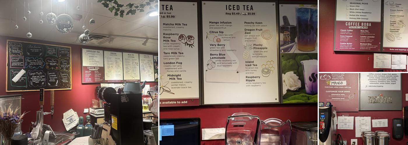 Sencha Tea Bar Menu