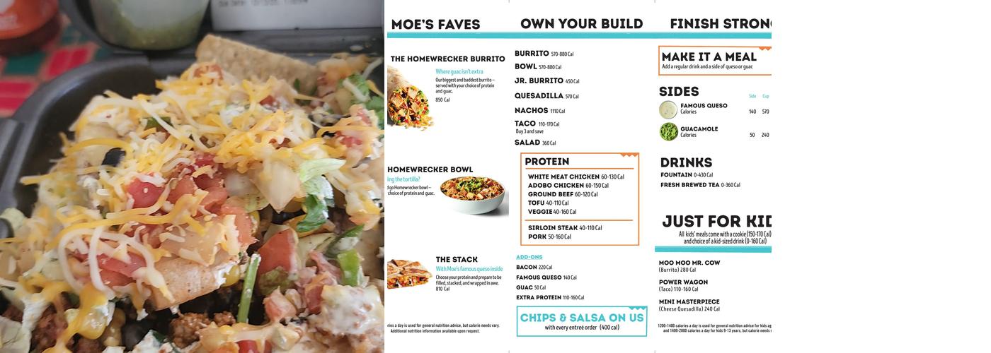Moe's Southwest Grill Menu
