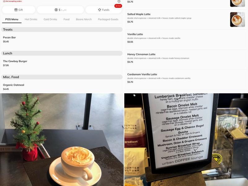 urban COFFEE lounge Menu