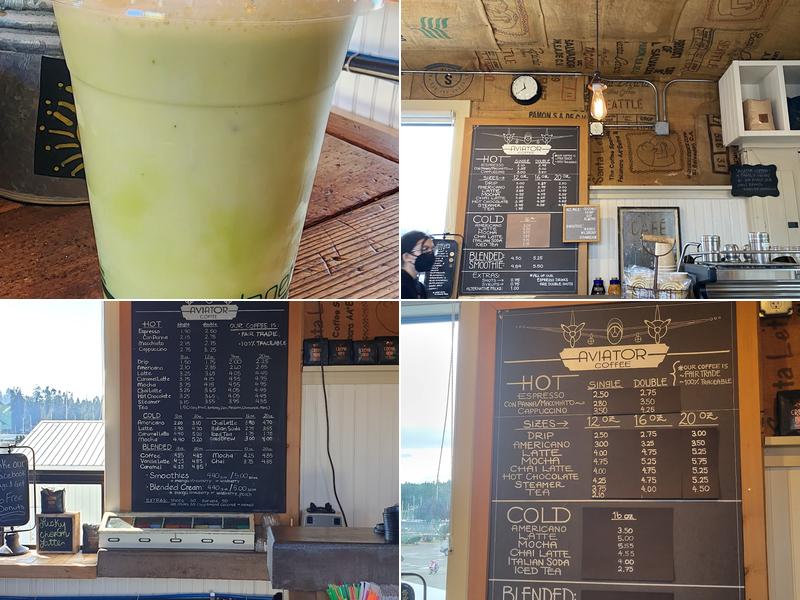 Aviator Coffees & Teas Menu