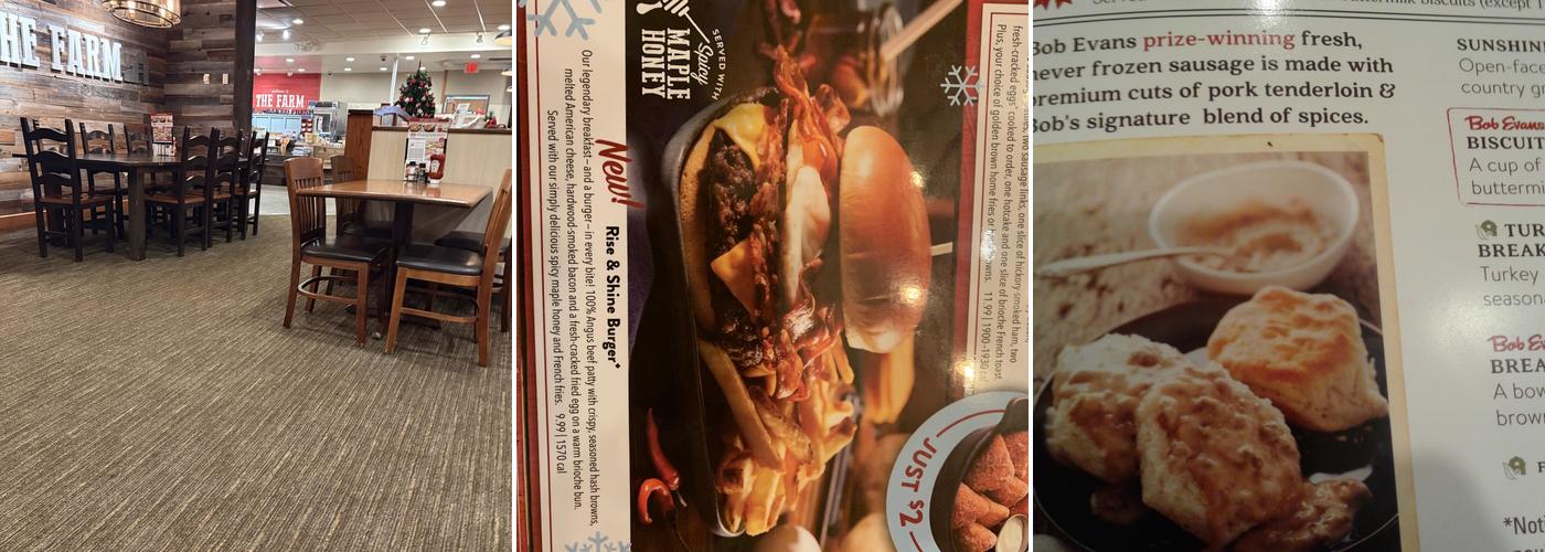 Bob Evans Menu