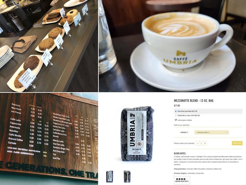 Caffe Umbria Olive Way Menu