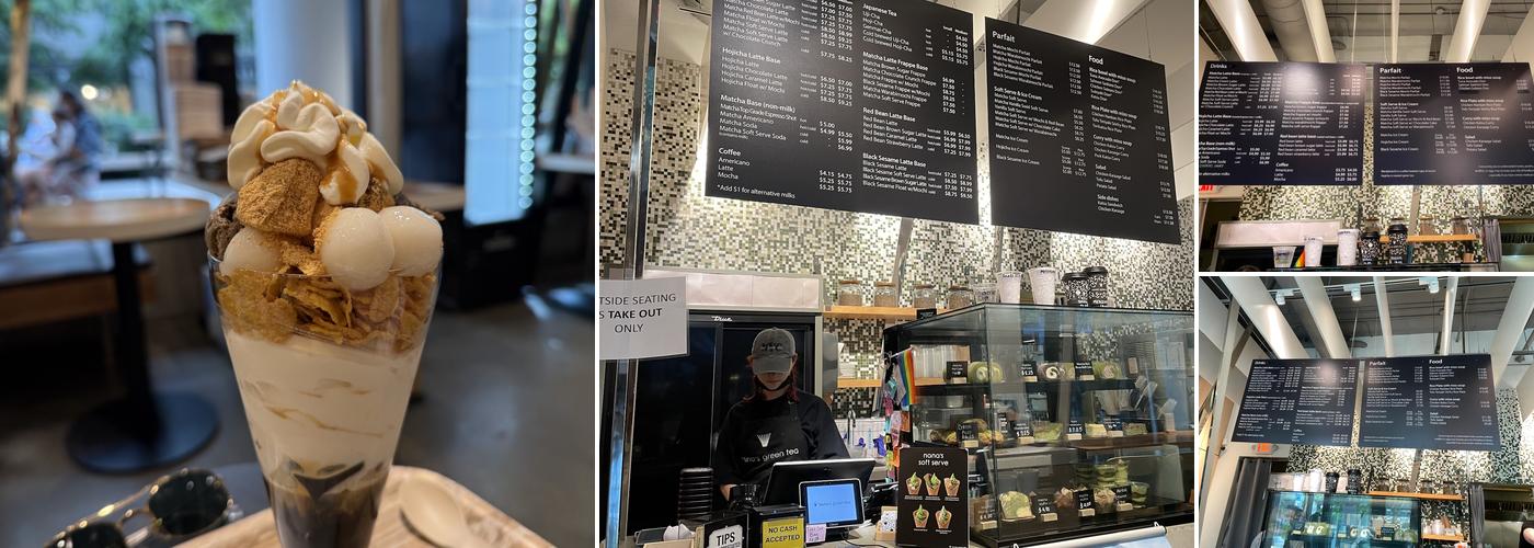 Nana’s Green Tea Menu