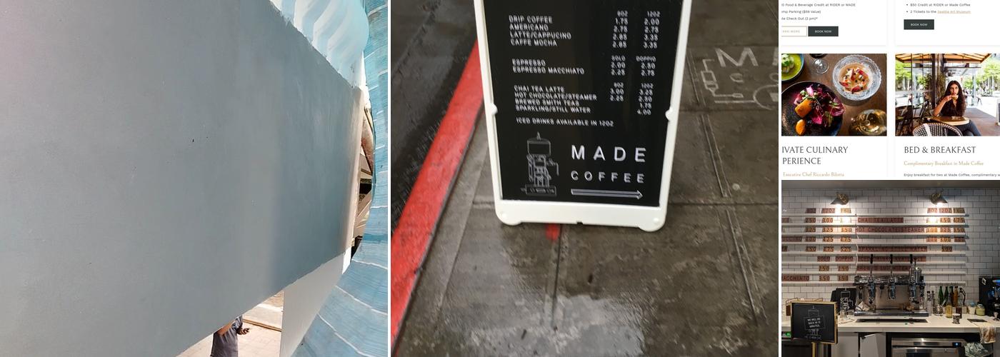 Made Coffee Menu