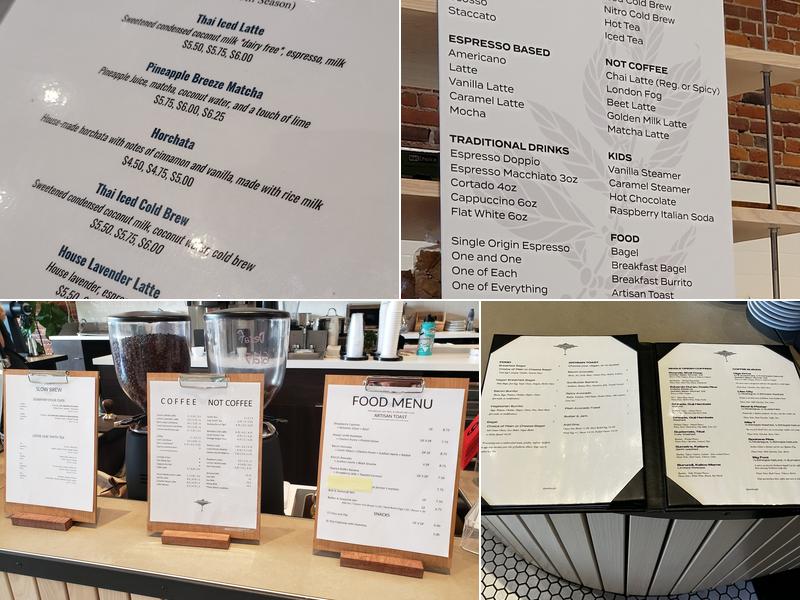 Indaba Coffee Menu