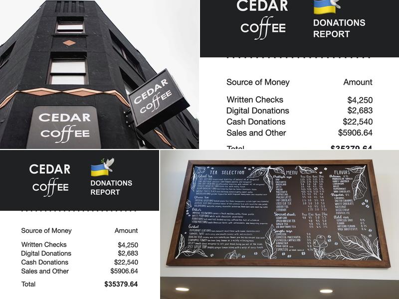 Cedar Coffee Menu