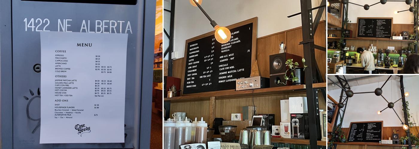 Case Study Coffee Roasters Menu