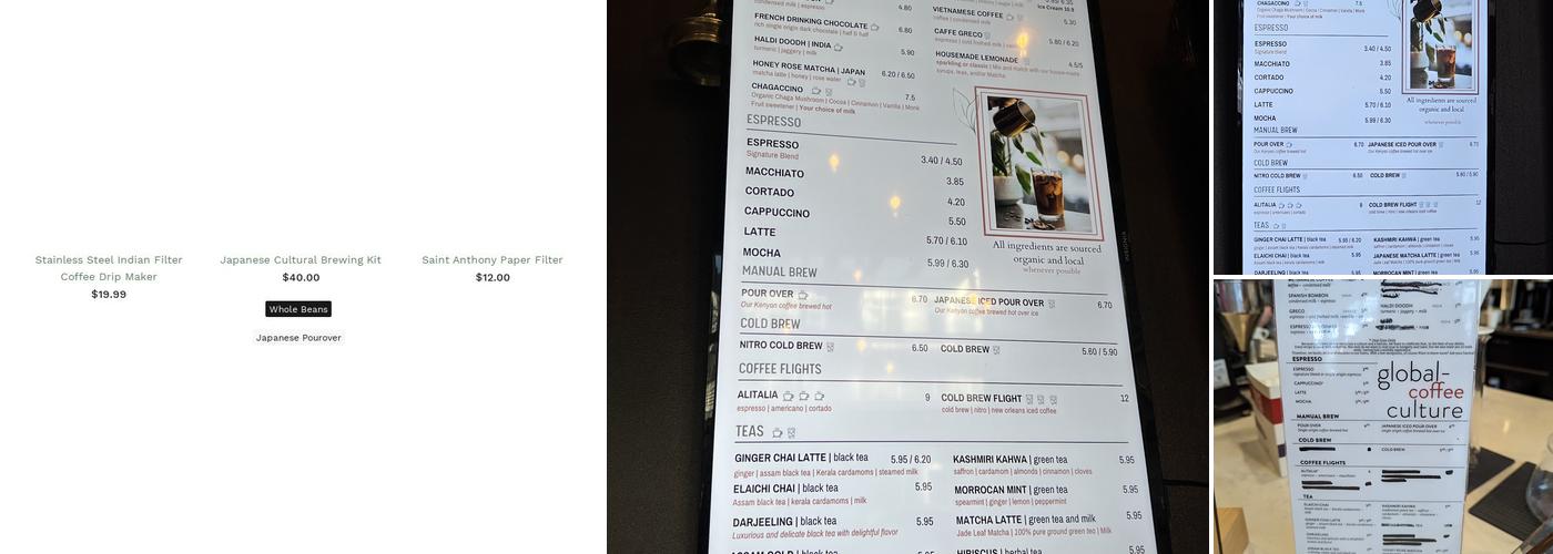Third Culture Coffee Menu