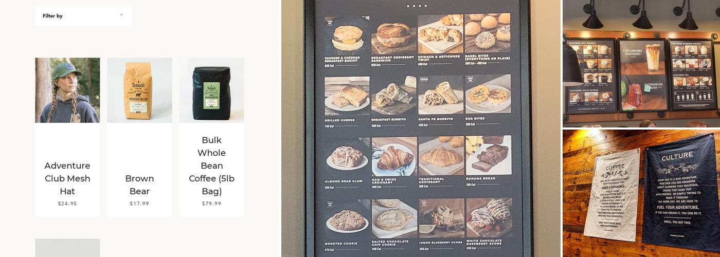 Woods Coffee Menu