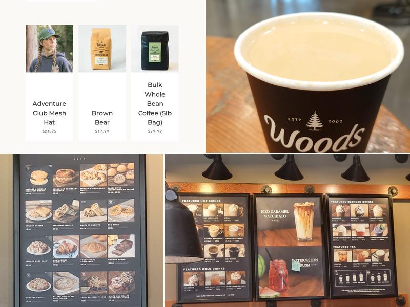 Woods Coffee Menu