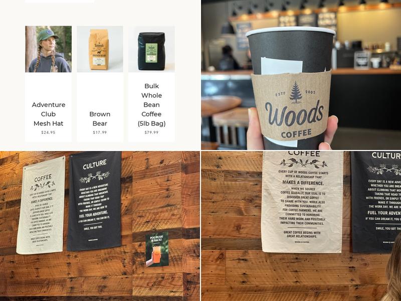 Woods Coffee Menu
