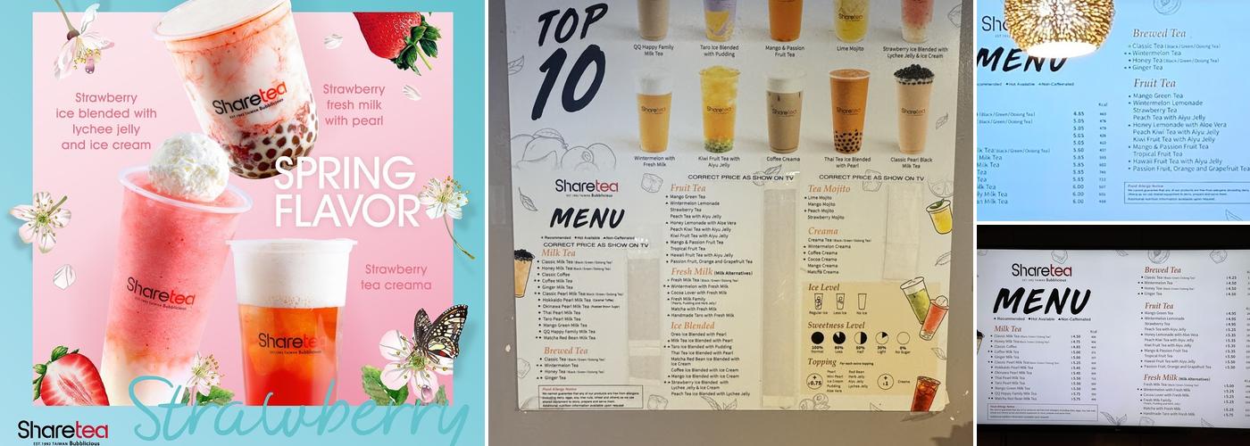 Sharetea Menu