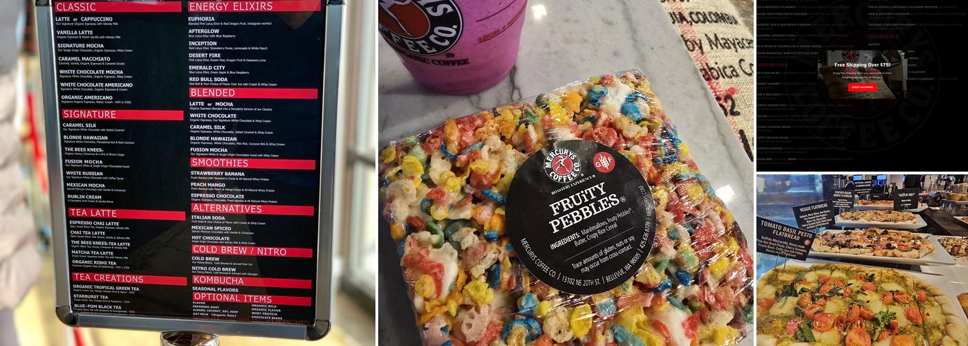 Mercurys Coffee Co. Menu