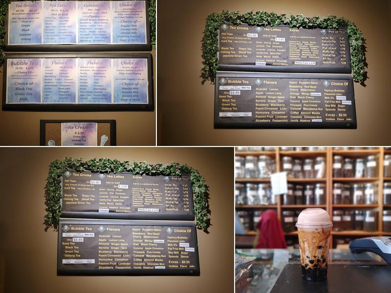 Serenity Moon Tea Menu