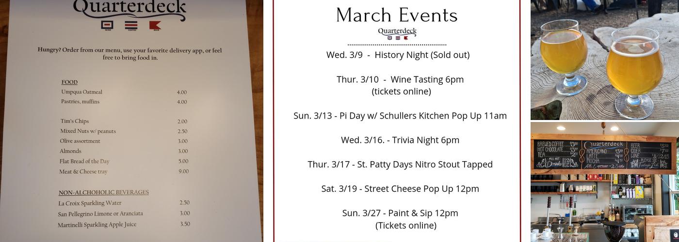 Quarterdeck Menu
