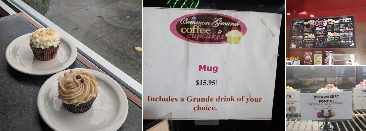 Common Ground Coffee & Cupcakes Menu