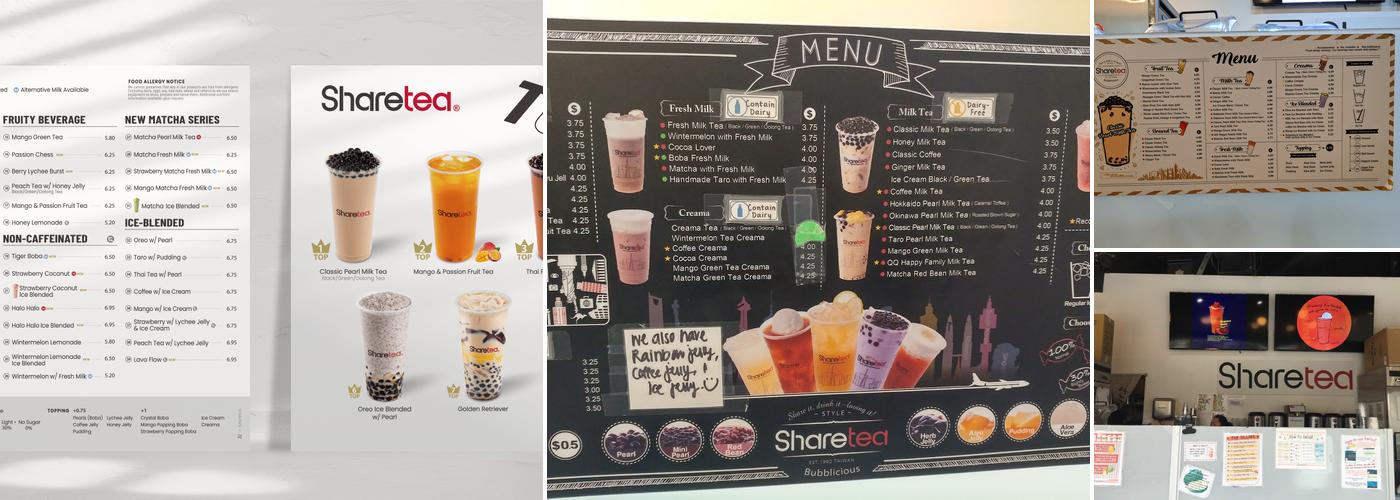 ShareTea Landing Menu