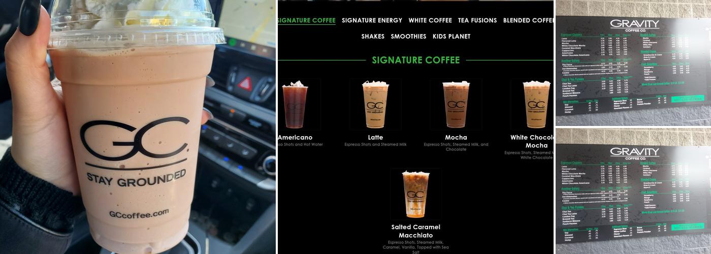 Gravity Coffee Menu