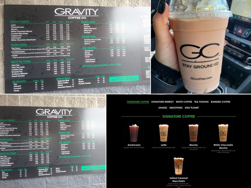 Gravity Coffee Menu