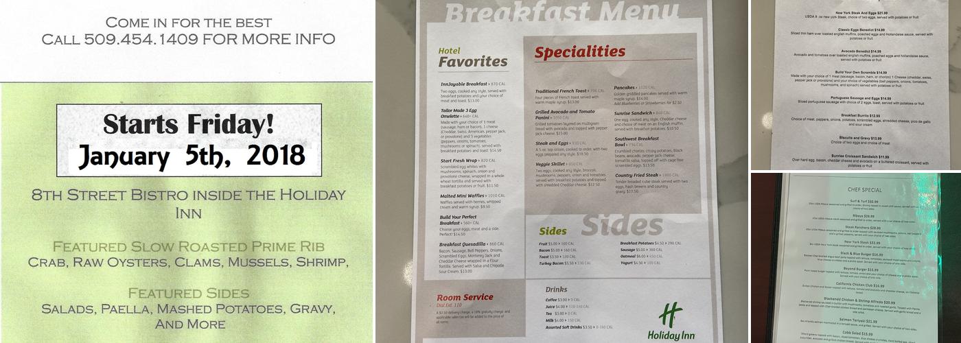 8th Street Bistro Menu