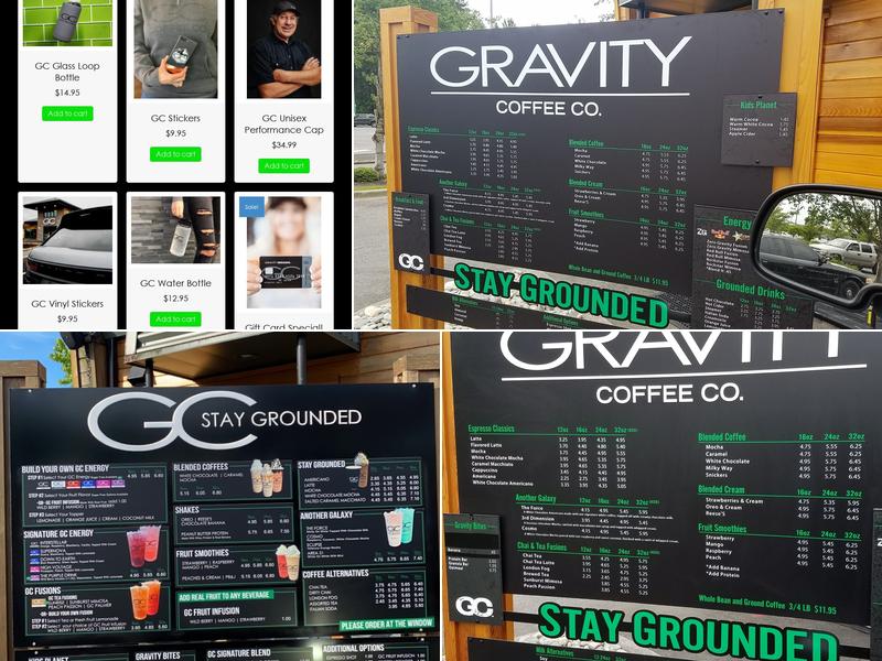 Gravity Coffee Menu